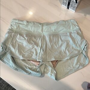 Light Green/blue Lululemon shorts